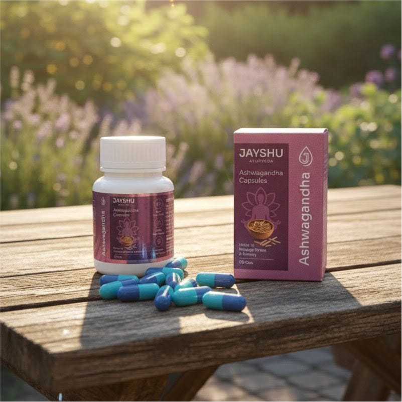 Jayshu Ayurveda Ashwagandha Capsules – Reduce Stress Naturally - Image 5