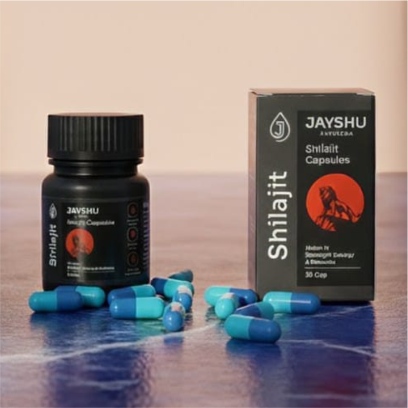 Jayshu Ayurveda Shilajit Capsules – Boost Energy & Immunity - Image 2