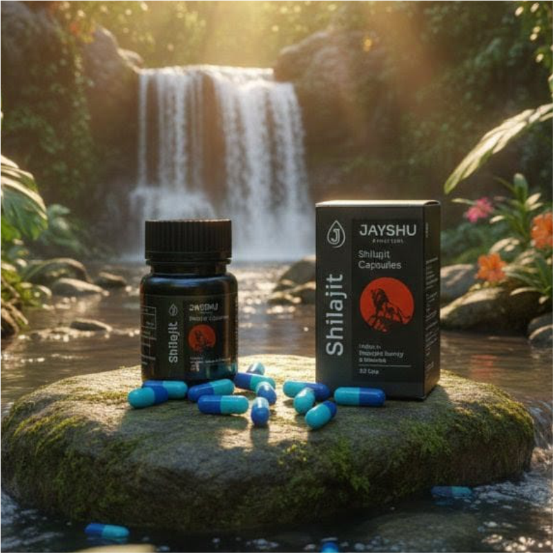 Jayshu Ayurveda Shilajit Capsules – Boost Energy & Immunity - Image 4