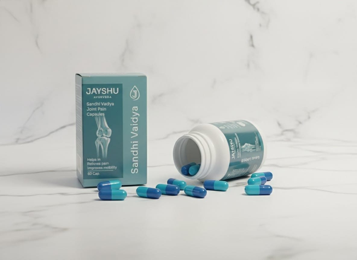 Jayshu Ayurveda Sandhi Vaidya Joint Pain Capsules & Oil - Image 6