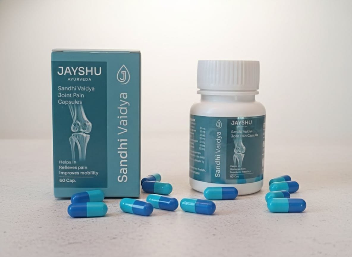 Jayshu Ayurveda Sandhi Vaidya Joint Pain Capsules & Oil - Image 5